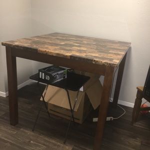 Marble Brown Tall Table